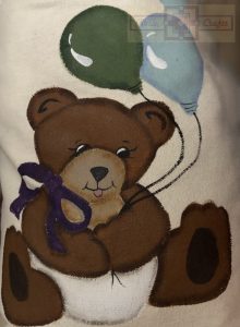 Rosie Crafts Painted Bear Tote Bag