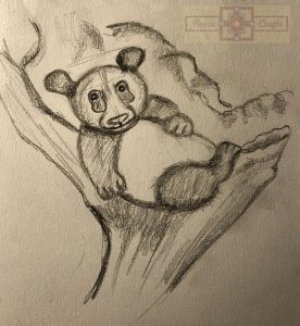 Rosie Crafts Panda Bear Drawing