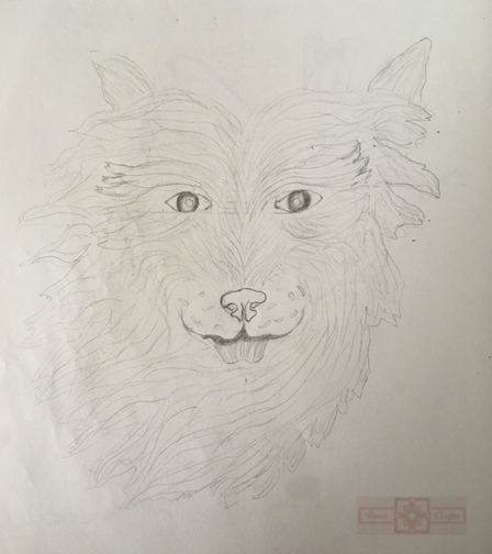Artisan Tribes Wolf Drawing