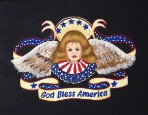Rosie Crafts God Bless America Acrylic Painting