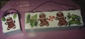 Rosie Crafts Painted Christmas Gingerman Votive Candles