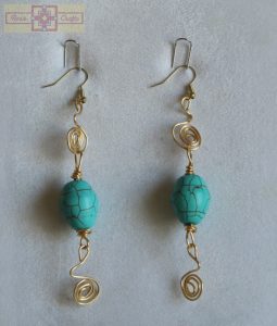 Artisan Tribes Turquoise Bead Earrings