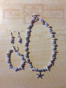 Rosie Crafts Starfish Artisan Jewelry Set