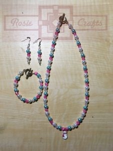 Rosie Crafts Snowman Artisan Jewelry Set
