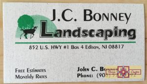 Rosie Crafts Landscaping Company Business Card Design