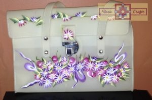 Rosie Crafts Floral Painted Purse