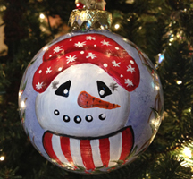 Rosie Crafts Snowman Christmas Ornament