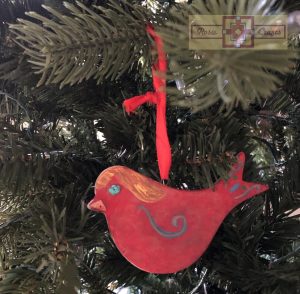 Artisan Tribes Christmas Tribal Bird Ornament