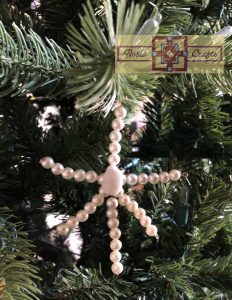Rosie Crafts Pearl Christmas Snowflake Ornament