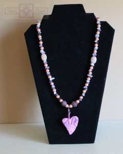 Rosie Crafts Sweet Heart Artisan Necklace