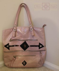 Artisan Tribes Pink Leather Aztec Purse