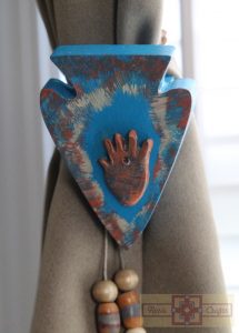 Artisan Tribes Hopi Hand Arrowhead Curtain Tie Backs