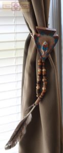 Artisan Tribes Feather Arrowhead Curtain Tie Backs