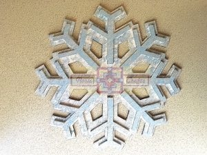 Rosie Crafts Painted Wooden Snowflake