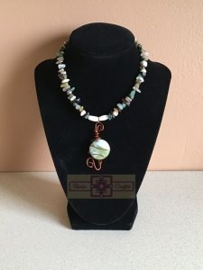 Artisan Tribes Southwest Green Pendant Necklace