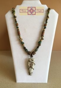 Artisan Tribes Grey Arrowhead Pendant Necklace
