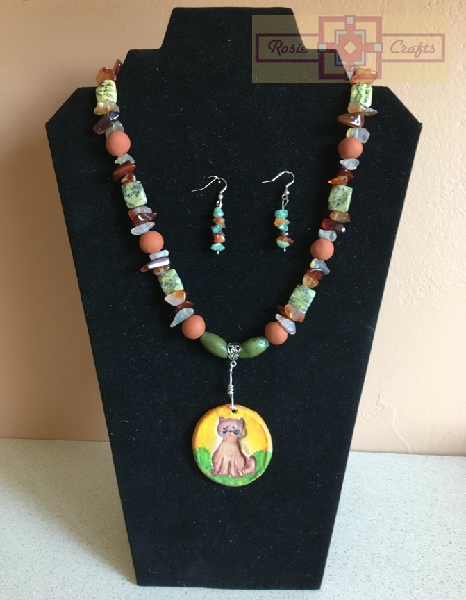 Rosie Crafts Love Cat Jewelry Set