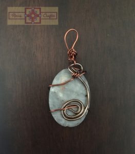 Rosie Crafts Stone Wire Pendant