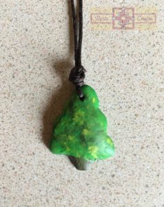 Rosie Crafts Polymer Clay Christmas Tree Pendant