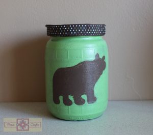 Rosie Crafts Wildlife Bear Votive Candle Jar