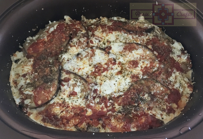Rosie Crafts Crockpot Eggplant Parmigiana