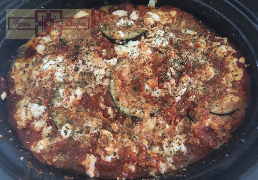 Rosie Crafts Eggplant & Zucchini Crockpot Dinner