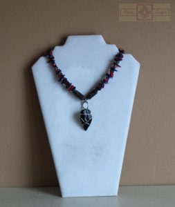 Artisan Tribes Black Stone Arrowhead Necklace