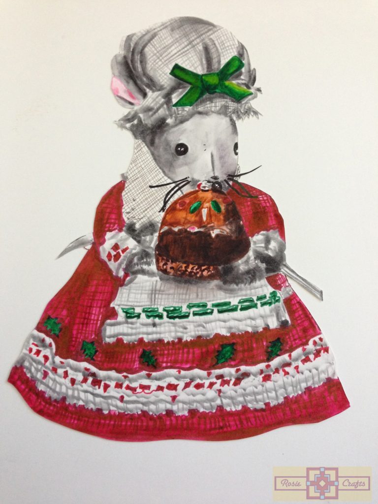 Rosie Crafts Christmas Mouse Artwork