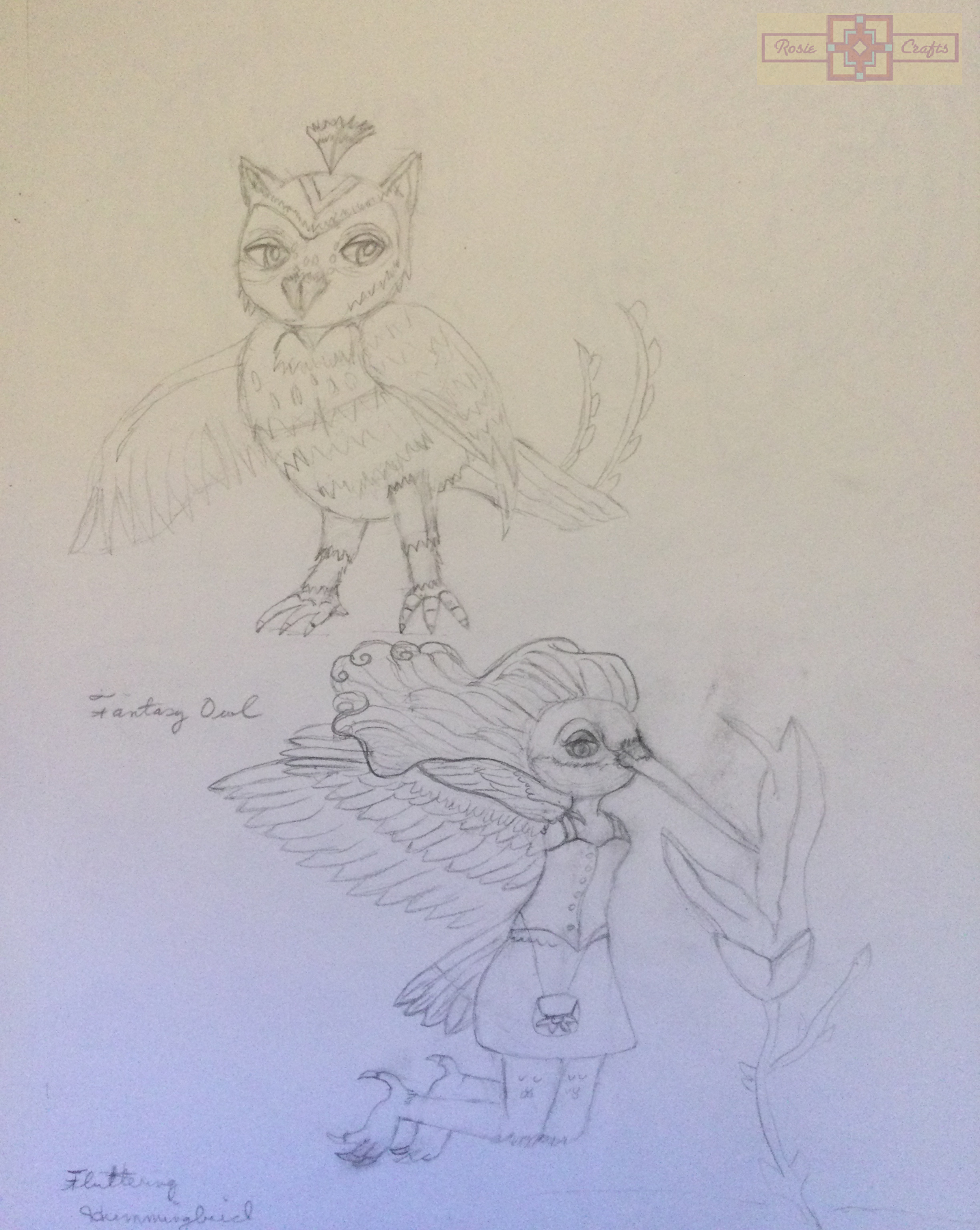 Rosie Crafts Anthro Fantasy Bird Furries