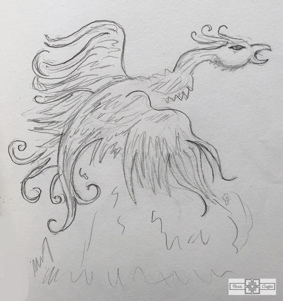 Rosie Crafts Phoenix Bird Drawing