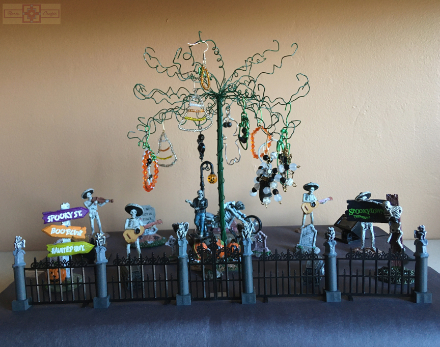 Rosie Crafts Halloween Tree Scene Decoration