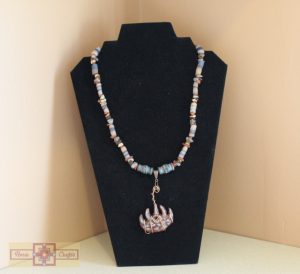 Artisan Tribes Polymer Clay Bear Claw Necklace