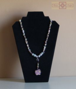 Rosie Crafts Polymer Clay Multicolor Butterfly Necklace