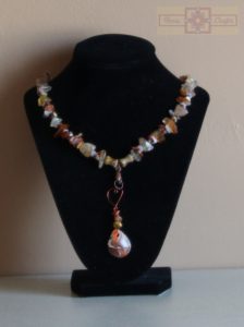 Artisan Tribes Polymer Clay Teardrop Necklace