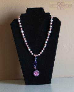 Rosie Crafts Polymer Clay Circular Flower Necklace