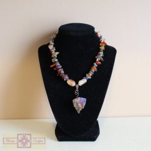 Artisan Tribes Peacock Ore Necklace